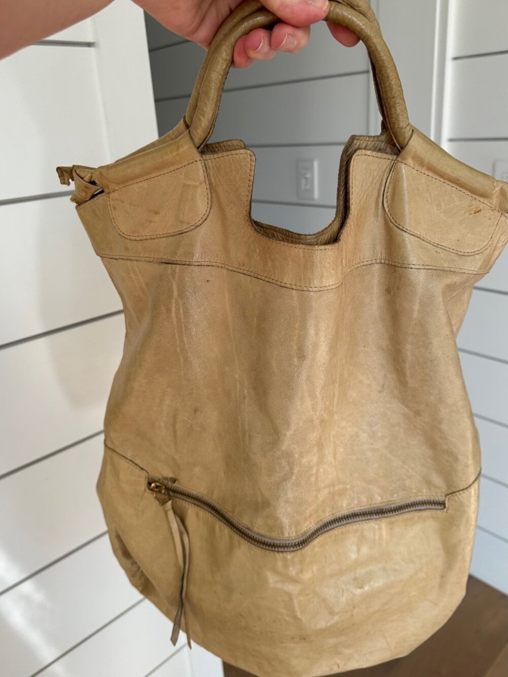 👜 Foley & Corinna Leather Hobo Satchel Shoulder Oversized Bag Anna Corinna